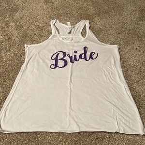 Bride tank top